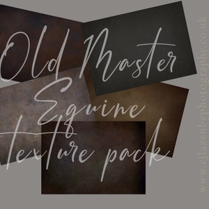 Old Master Equine Texture Pack - digital photoshop overlay set