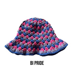 Crochet Pride Theme Bucket Hat!