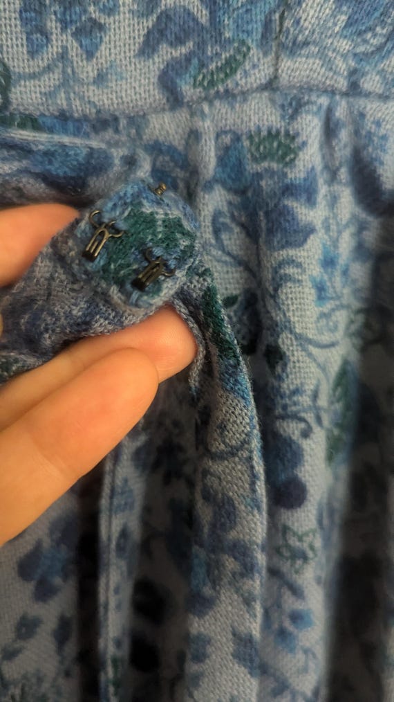 Vintage Womens Mod Dress Blue 1960s Contemporary … - image 7