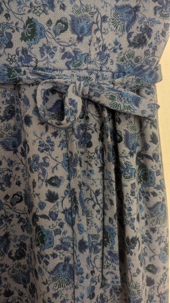 Vintage Womens Mod Dress Blue 1960s Contemporary … - image 5