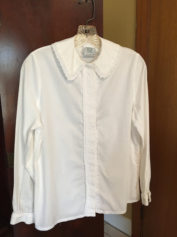 Vintage, Early 1980s Laura Ashley 100% Cotton Blou