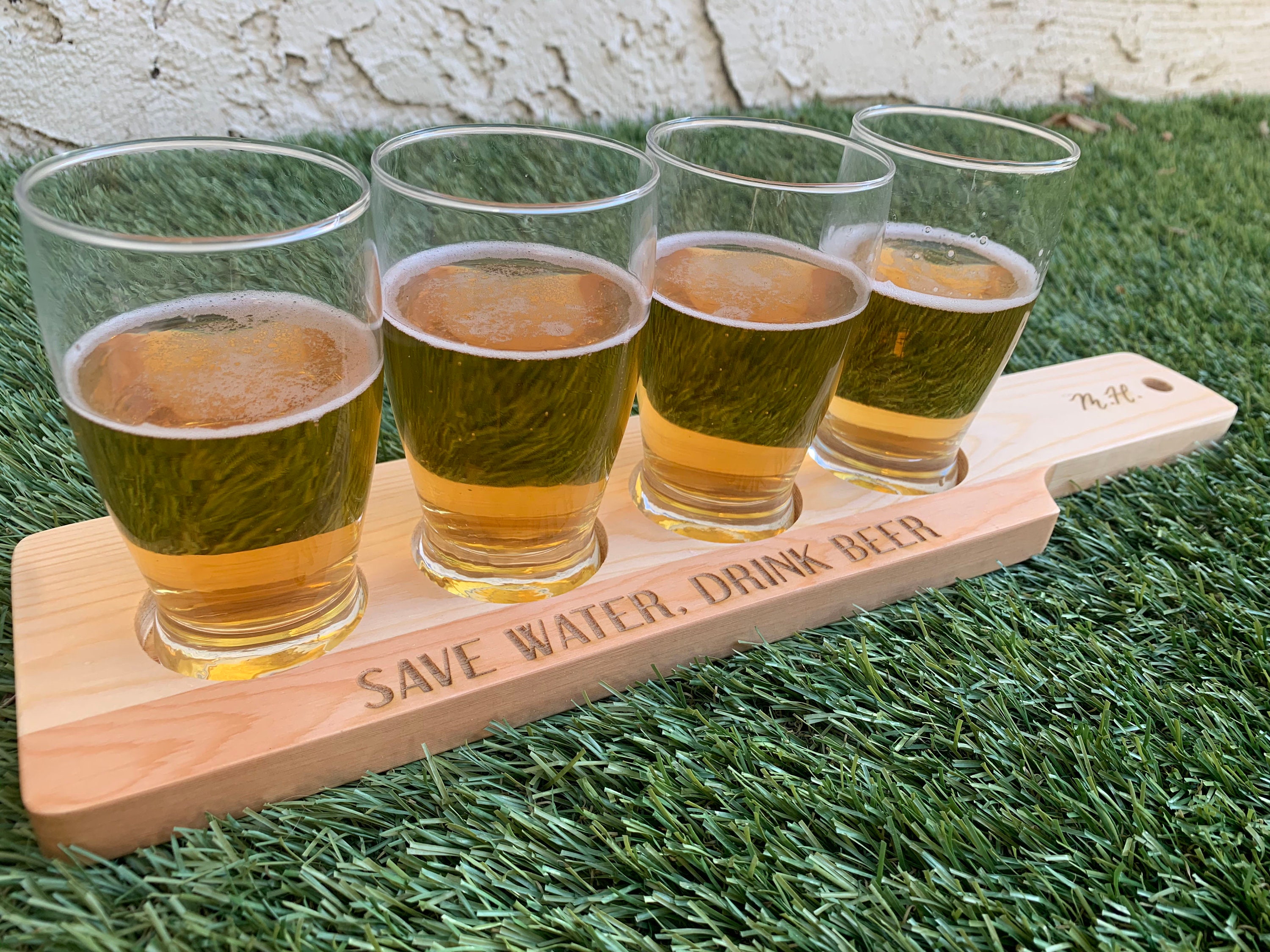 Personalized Beer Flight Paddle Beer Tasting Flight Paddle Etsy