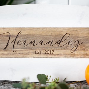 Personalized Cutting Board Marble and Wood Custom Charcuterie Board Wedding Gift Bridal Shower Gift Engagement Gift Closing Gift image 2