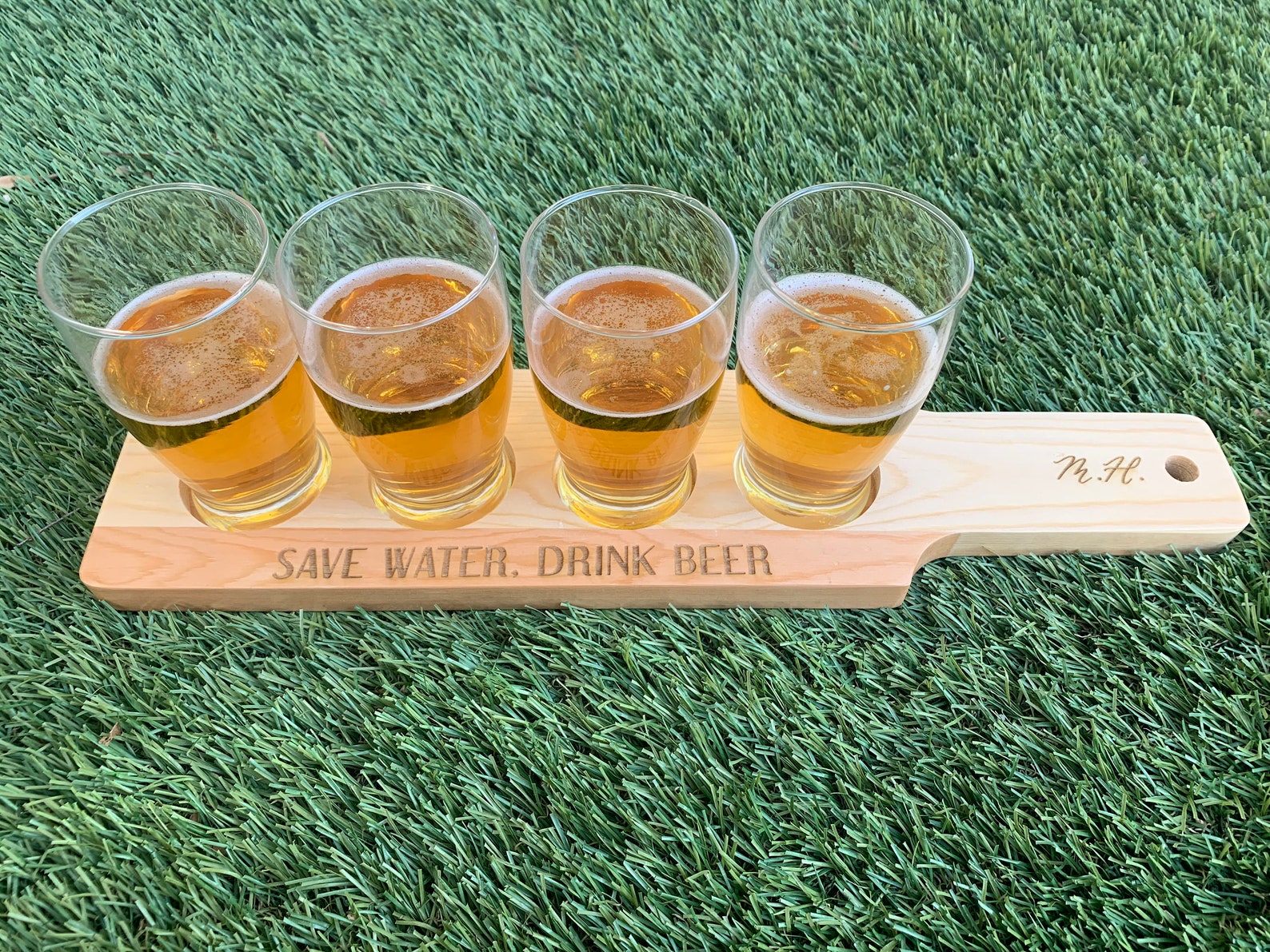 Personalized Beer Flight Paddle Beer Tasting Flight Paddle Etsy