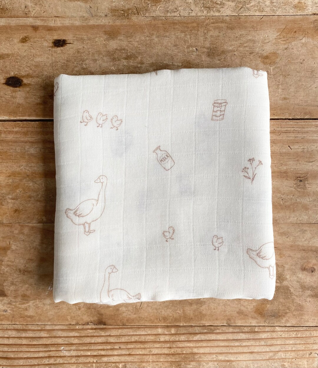 Goose Blanket Farm Animal Blanket Goose Swaddle Bamboo Etsy