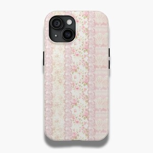 Pink iPhone 16 Pro Case Floral Aesthetic Coquette Cute Collage Phone Case iPhone 16 15 14 13 12 11 Pro Max Plus