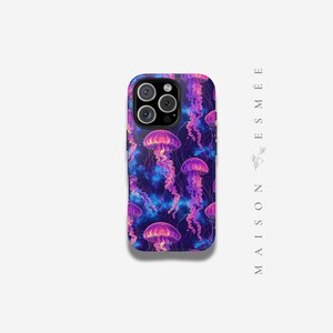 Jellyfish Phone Case | Tough, Durable, Ocean-Inspired Design | Perfect Gift for Ocean Lovers, Beach Goers, and Teens