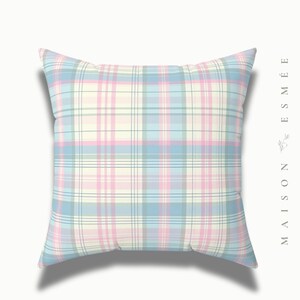 Decorative Throw Pillow Floral Pastel Bohemian Girly Cute Aesthetic Square Pillow Accent Pillow Cover Pillow with Insert