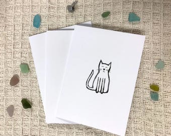 Cat greeting cards | Etsy