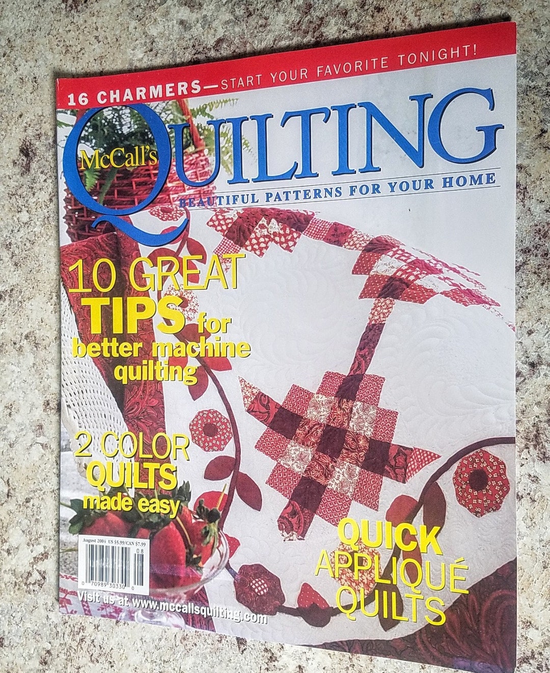 Mccall's Quilting Magazines Color Quilts Made Easy August Etsy
