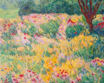 the country garden-oil painting, unique impressionist style