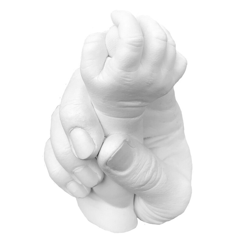 DIY Luna Bean Keepsake Hands 3D Plaster Statue Hand Casting Etsy