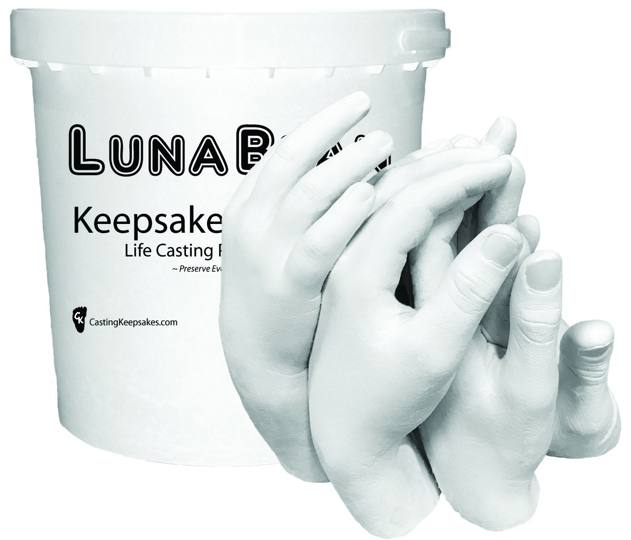 Luna Bean Keepsake Hands XL Plaster Life Casting Kit Etsy