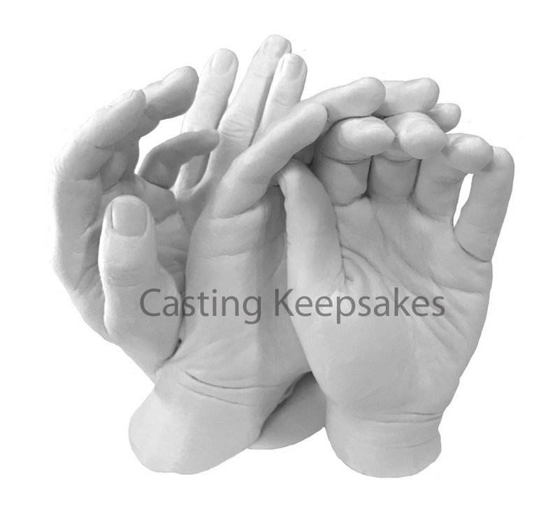 Luna Bean Keepsake Hands XL Plaster Life Casting Kit Etsy