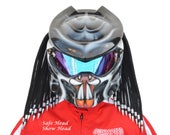 Full face Predator helmet,Custom helmet,Handmade helmet,Airbrushed helmet,Painted helmet,Motorcycle helmet,Casque helmet