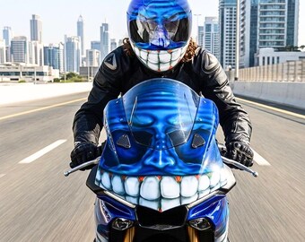 Custom Motorcyle Helmet Airbrush Skull Style (DOT and ECE Approved) - Etsy