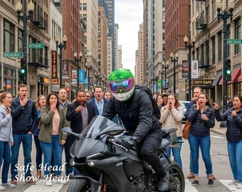 Handmade Airbrushed Motorcycle Skull Helmet, DOT/ECE Certified