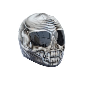 Full-face custom motorcycle helmet ,Motorcycle skull helmet ,Custom motorcycle helmet ,Handmade motorcycle helmet ,Skull helmet