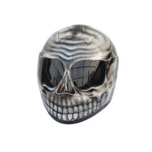 Full-face custom motorcycle helmet ,Motorcycle skull helmet ,Custom motorcycle helmet ,Handmade motorcycle helmet ,Skull helmet