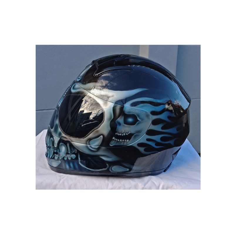 Full face Predator helmet,Custom helmet,Handmade helmet,Airbrushed helmet,Painted helmet,Motorcycle helmet,Casque helmet