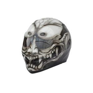Casco de motocicleta personalizado de cara completa, casco de motocicleta con calavera, casco de motocicleta personalizado, casco de motocicleta hecho a mano, casco de calavera