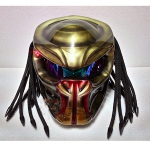 Full-face predator motorcycle helmet ,Custom predator motorcycle helmet ,Handmade predator motorcycle helmet, Custom motorcycle helmet