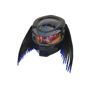 Full-face predator motorcycle  helmet ,Custom predator motorcycle helmet ,Handmade predator motorcycle helmet, Custom motorcycle helmet