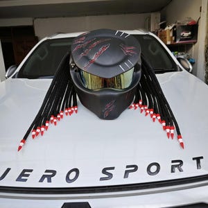 Full-face predator motorcycle  helmet ,Custom predator motorcycle helmet ,Handmade predator motorcycle helmet, Custom motorcycle helmet