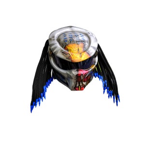 Full-face predator motorcycle  helmet ,Custom predator motorcycle helmet ,Handmade predator motorcycle helmet, Custom motorcycle helmet