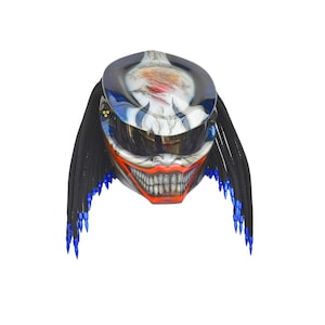 Full-face predator motorcycle  helmet ,Custom predator motorcycle helmet ,Handmade predator motorcycle helmet, Custom motorcycle helmet