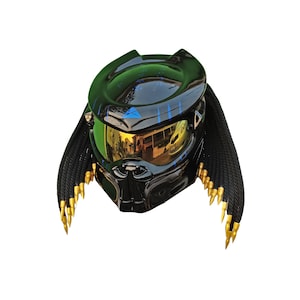Full-face predator motorcycle  helmet ,Custom predator motorcycle helmet ,Handmade predator motorcycle helmet, Custom motorcycle helmet