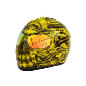 Predator Helm, Custom Helm, handgemachter Helm, Airbrush Helm, lackierter Helm, Motorradhelm, Casque Helm