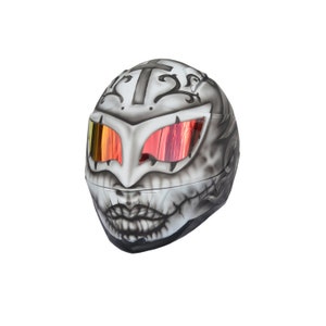 Kask z czaszką cukrową, Kask z czaszką damską, Kask z czaszką cukrową, Kask na zamówienie, Kask motocyklowy na zamówienie, Kask ręcznie robiony
