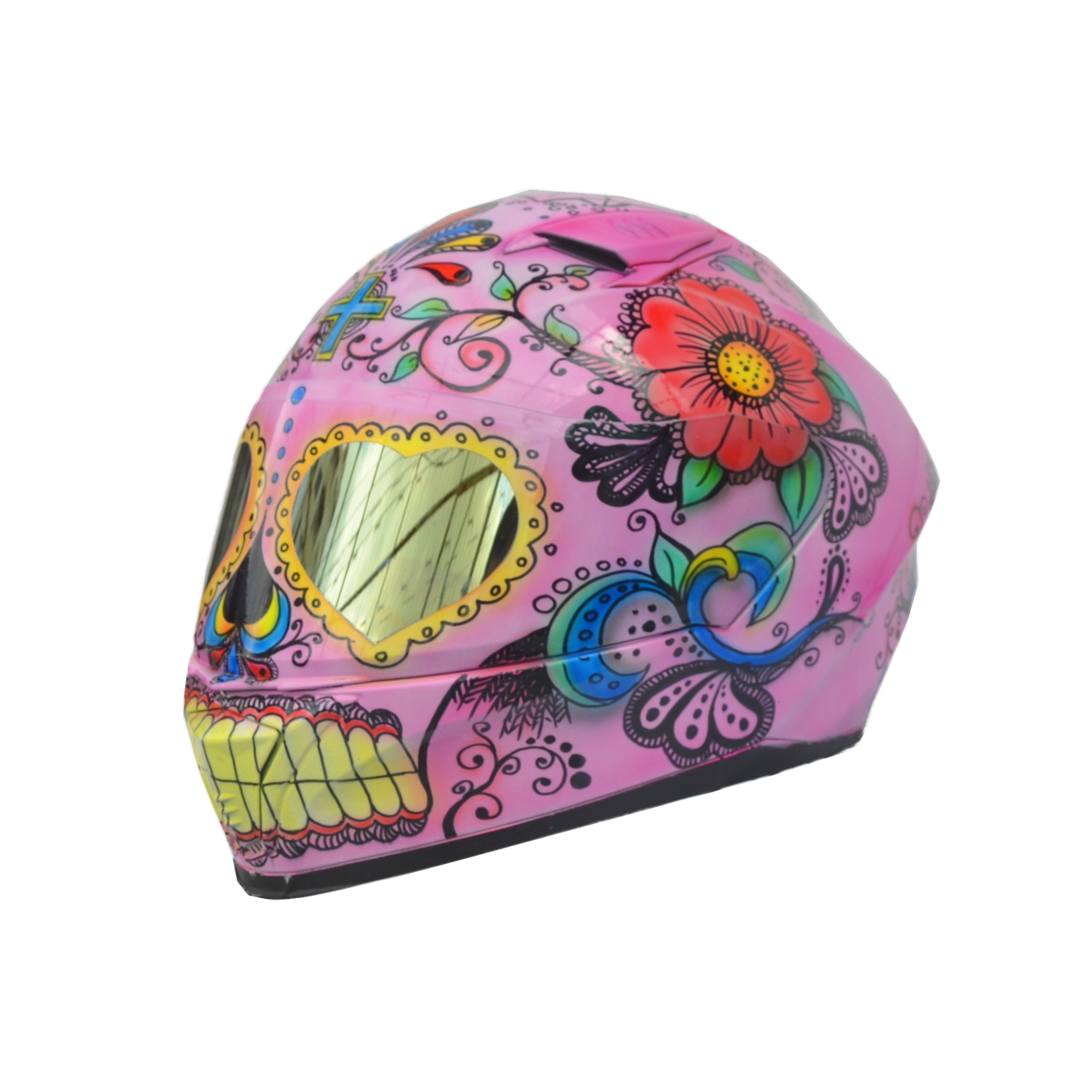 Full-face Sugar Skull Helmet Women's Skull Helmet Sugar | Etsy