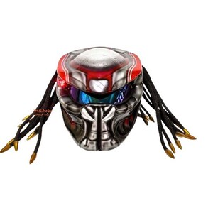 Full-face predator motorcycle helmet ,Custom predator motorcycle helmet ,Handmade predator motorcycle helmet, Custom motorcycle helmet