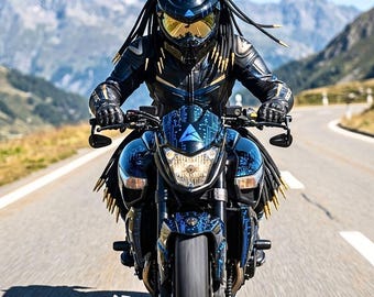 Top Predator Motorcycle Helmet Custom King Style (dot & Ece Approved) - Etsy