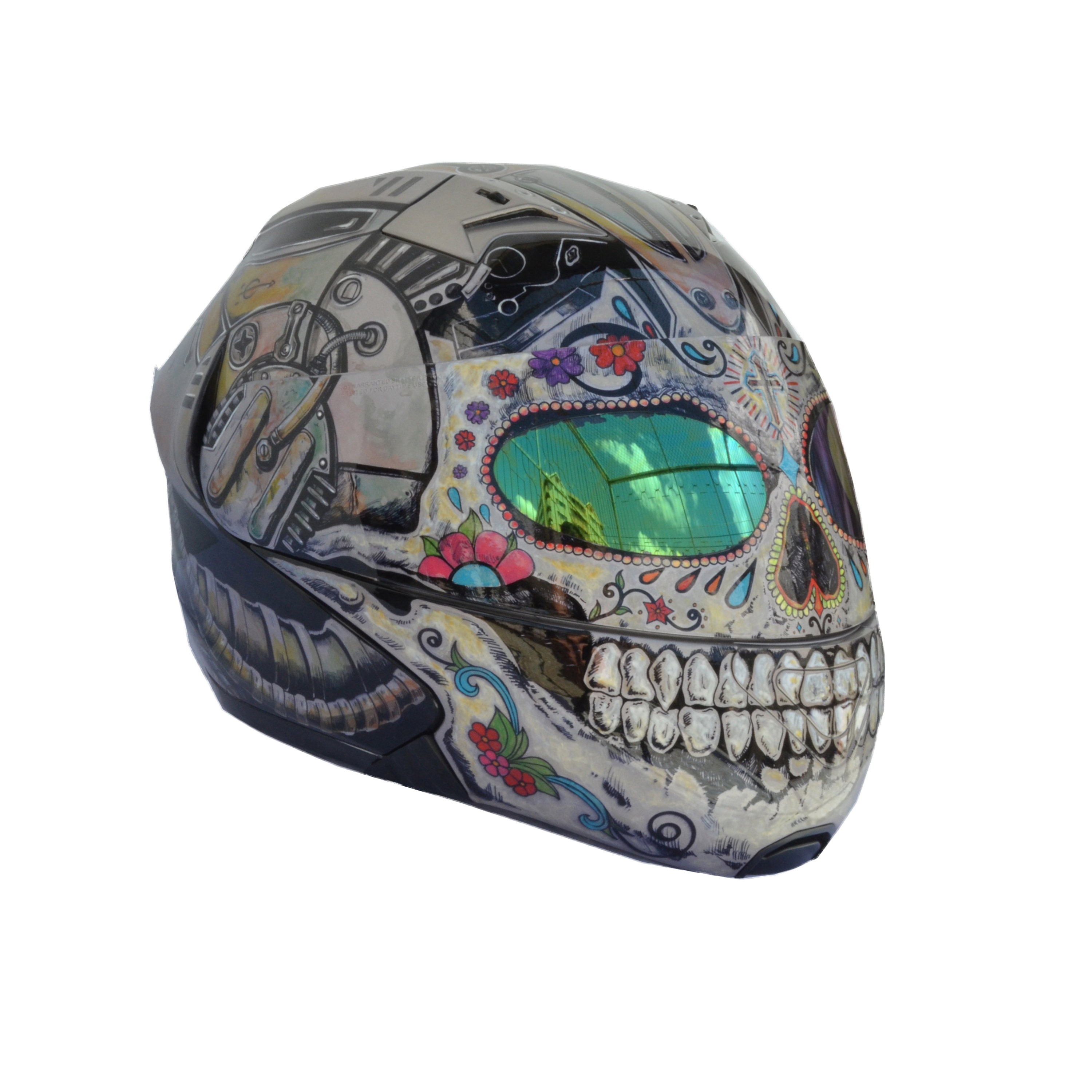 Custom girl sugar skull motorcycle helmet Custom lady sugar | Etsy