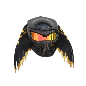 Full-face predator motorcycle  helmet ,Custom predator motorcycle helmet ,Handmade predator motorcycle helmet, Custom motorcycle helmet