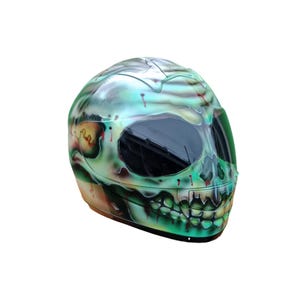Casco de depredador, Casco personalizado, Casco hecho a mano, Casco con aerógrafo, Casco pintado