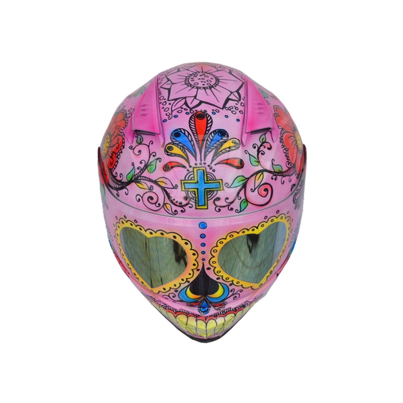 Custom girl sugar skull motorcycle helmet Custom lady sugar | Etsy