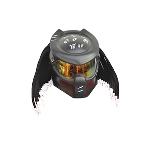 Full-face predator motorcycle  helmet ,Custom predator motorcycle helmet ,Handmade predator motorcycle helmet, Custom motorcycle helmet