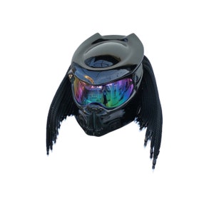 Full-face predator motorcycle  helmet ,Custom predator motorcycle helmet ,Handmade predator motorcycle helmet, Custom motorcycle helmet
