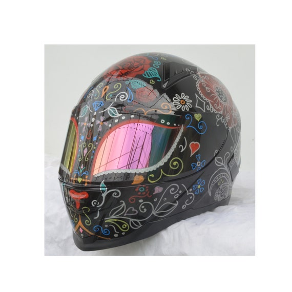 Casco integral calavera sale