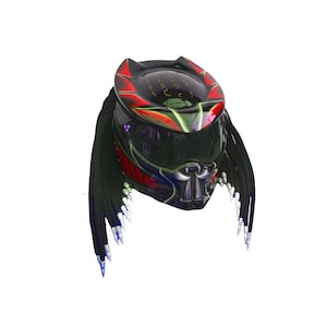 Full-face predator motorcycle  helmet ,Custom predator motorcycle helmet ,Handmade predator motorcycle helmet, Custom motorcycle helmet