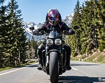 Casco Predator, Casco personalizado, Casco hecho a mano, Casco con aerógrafo, Casco pintado, Casco de moto, Casco casco, Helmetartthai