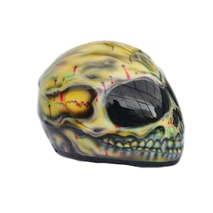 Full-face custom motorcycle helmet ,Motorcycle skull helmet ,Custom motorcycle helmet ,Handmade motorcycle helmet ,Skull helmet