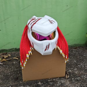 Full-face predator motorcycle  helmet ,Custom predator motorcycle helmet ,Handmade predator motorcycle helmet, Custom motorcycle helmet