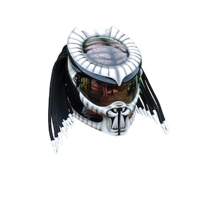 Full-face predator motorcycle  helmet ,Custom predator motorcycle helmet ,Handmade predator motorcycle helmet, Custom motorcycle helmet