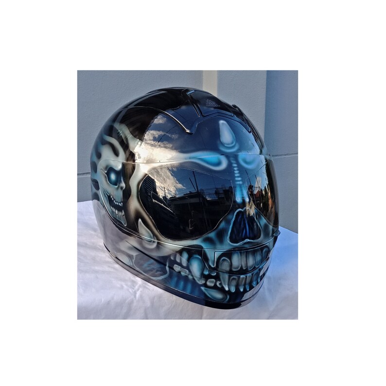 Full face Predator helmet,Custom helmet,Handmade helmet,Airbrushed helmet,Painted helmet,Motorcycle helmet,Casque helmet