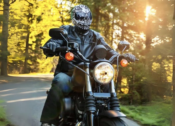 Custom Airbrushed Skull Motorcycle Helmet, Ghost Rider Art, Full Face  (DOT/ECE Certified) - Etsy